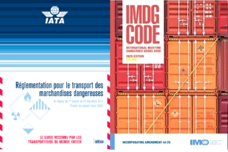 Réglementation transport de marchandises dangereuses code IMDG règlementation IATA dangerous goods, IMDG IATA